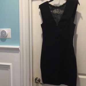 Little black dress w/ lace details